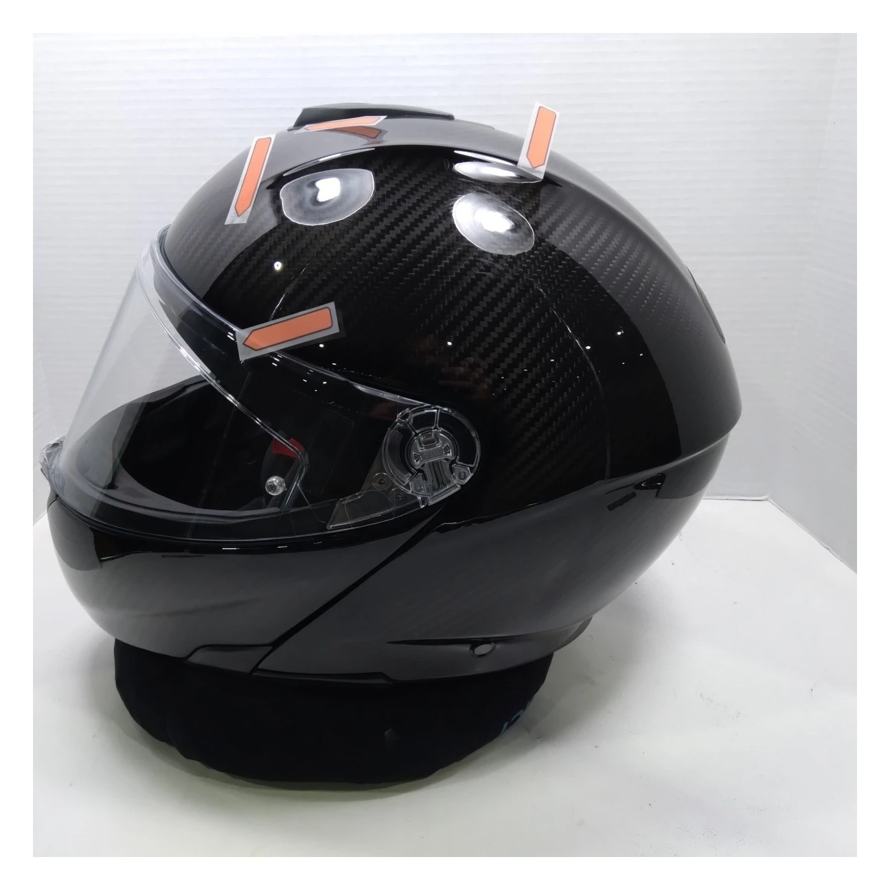 AGV Sportmodular Carbon Solid Helmet Black / 2XL [Blemished - Good] - Image 6