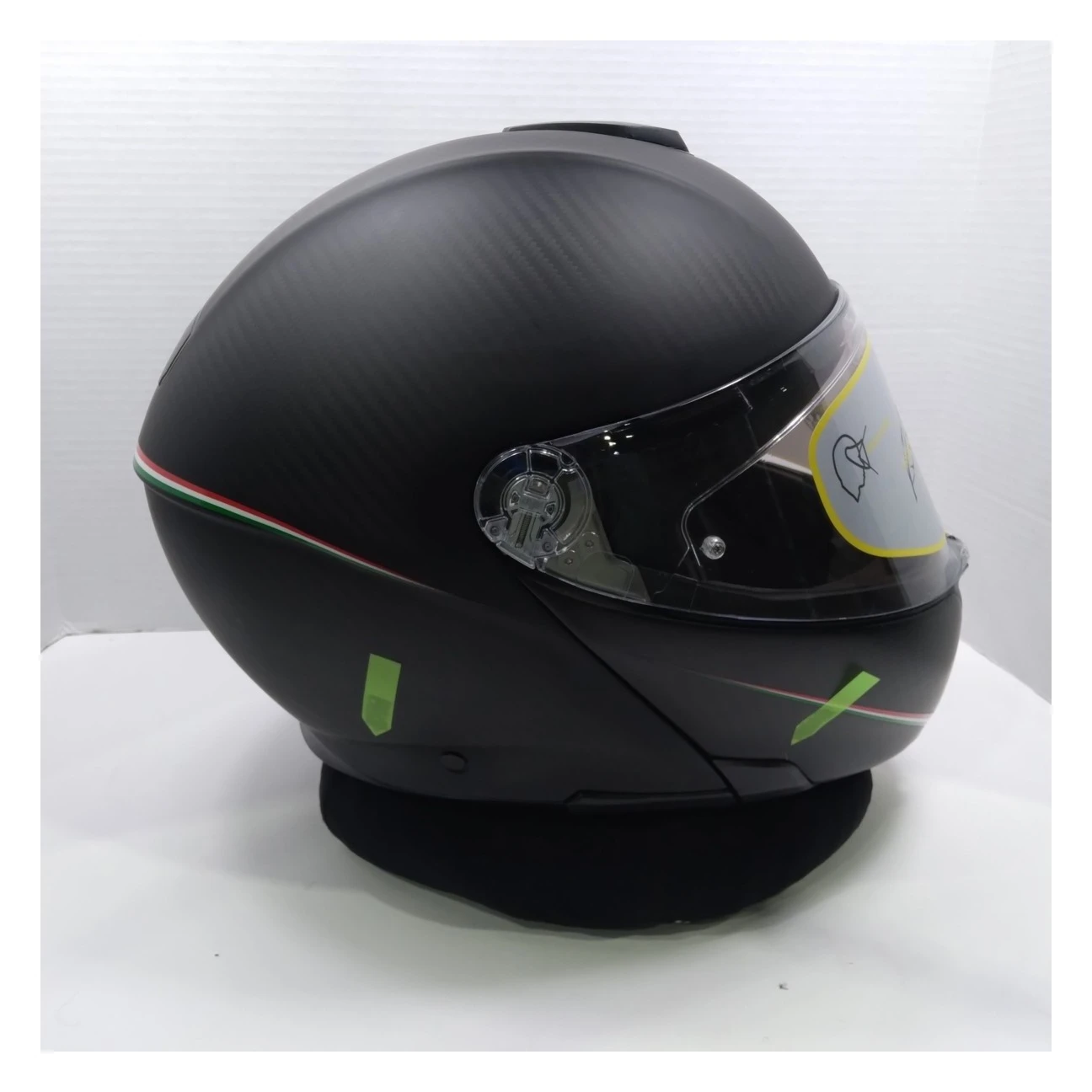 AGV Sportmodular Carbon Tricolore Helmet Matte Black / XL [Blemished - Very Good] - Image 6
