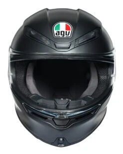 AGV K6 Helmet Matte Black / MS [Blemished - Very Good] -Motorcycle Equipment Store agvk6 helmet matte black ms blemished very good matte black 5