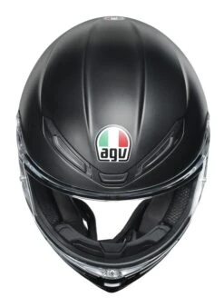 AGV K6 Helmet Matte Black / MS [Blemished - Very Good] -Motorcycle Equipment Store agvk6 helmet matte black ms blemished very good matte black 6
