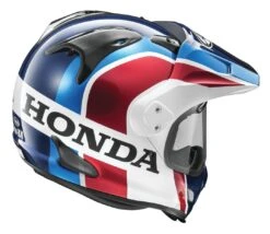 Arai XD-4 Africa Twin Helmet 7 Arai XD-4 Africa Twin Helmet -Motorcycle Equipment Store arai xd4 africa twin helmet blue red white 2