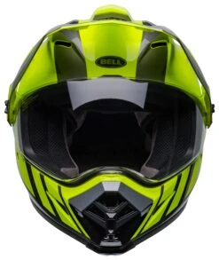 Bell Helmets Bell MX-9 Adventure Mips Dash Helmet -Motorcycle Equipment Store bell helmets mx9 adv mi dash hi viz yellow grey 1