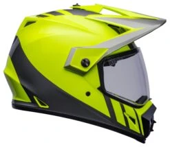 Bell Helmets Bell MX-9 Adventure Mips Dash Helmet -Motorcycle Equipment Store bell helmets mx9 adv mi dash hi viz yellow grey 3