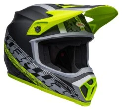 Bell Helmets Bell MX-9 Mips Offset Helmet 22 Bell Helmets Bell MX-9 Mips Offset Helmet -Motorcycle Equipment Store bell mx9 mips offset helmet black hi viz yellow grey 2