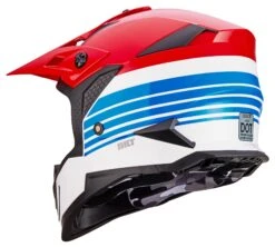 BILT Lux Defeater Race Helmet -Motorcycle Equipment Store bilt lux defeater race helmet white red blue 3