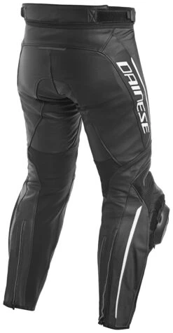 Dainese Delta 3 Leather Pants -Motorcycle Equipment Store dainese delta3 leather pants black black white 1