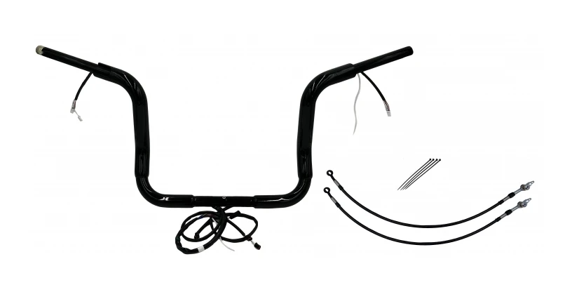 Fat Baggers Inc. 1 1/2" Plug & Play Round Top Handlebar Kit For Harley Touring 2014-2015 2 Fat Baggers Inc. 1 1/2" Plug & Play Round Top Handlebar Kit For Harley Touring 2014-2015 - Image 2