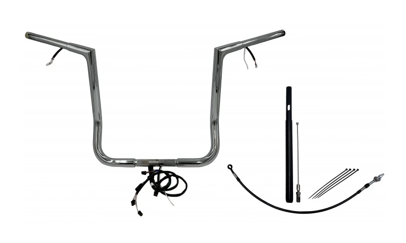 Fat Baggers Inc. 1 1/4" Plug & Play Flat Top Handlebar Kit For Harley Touring 2021-2023 5 Fat Baggers Inc. 1 1/4" Plug & Play Flat Top Handlebar Kit For Harley Touring 2021-2023 - Image 5