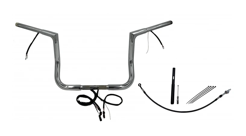 Fat Baggers Inc. 1 1/4" Plug & Play Flat Top Handlebar Kit For Harley Touring 2021-2023 1 Fat Baggers Inc. 1 1/4" Plug & Play Flat Top Handlebar Kit For Harley Touring 2021-2023