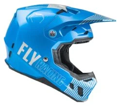 Fly Racing Formula CC Primary Helmet -Motorcycle Equipment Store fly racing dirt formula primary helmet blue grey 2