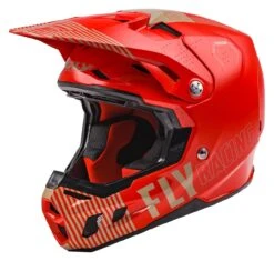 Fly Racing Formula CC Primary Helmet -Motorcycle Equipment Store fly racing dirt formula primary helmet red khaki