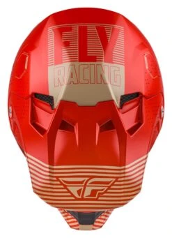 Fly Racing Formula CC Primary Helmet -Motorcycle Equipment Store fly racing dirt formula primary helmet red khaki 3