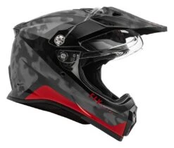 Fly Racing Trekker Pulse Helmet -Motorcycle Equipment Store fly racing dirt trekker pulse helmet black camo red 2