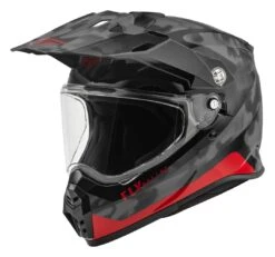 Fly Racing Trekker Pulse Helmet -Motorcycle Equipment Store fly racing dirt trekker pulse helmet black camo red