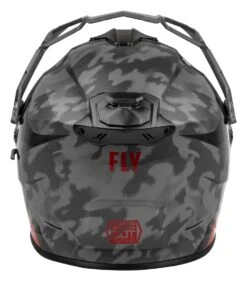 Fly Racing Trekker Pulse Helmet -Motorcycle Equipment Store fly racing dirt trekker pulse helmet black camo red 4