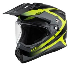 Fly Racing Trekker Pulse Helmet -Motorcycle Equipment Store fly racing dirt trekker pulse helmet black hi viz