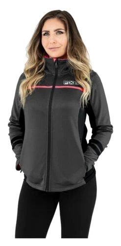 FXR Elevation Tech Women's Jacket -Motorcycle Equipment Store fxr elevation tech womens jacket black pink 4