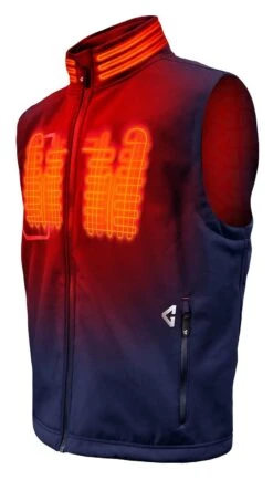 Gerbing 7V Torrid 2.0 Softshell Heated Vest 11 Gerbing 7V Torrid 2.0 Softshell Heated Vest -Motorcycle Equipment Store gerbing7 v torrid20 softshell heated vest navy 1