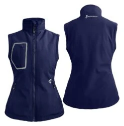 Gerbing 7V Torrid 2.0 Women's Softshell Heated Vest -Motorcycle Equipment Store gerbing7 v torrid20 womens softshell heated vest navy 2