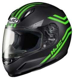HJC Youth CL-Y Strix Helmet -Motorcycle Equipment Store hjccly strix youth helmet black green