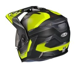 HJC DS-X1 Synergy Helmet -Motorcycle Equipment Store hjcdsx1 synergy helmet black hi viz 1