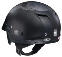 HJC IS-Cruiser Punisher Helmet 5 HJC IS-Cruiser Punisher Helmet -Motorcycle Equipment Store hjcis cruiser punisher helmet black grey 2