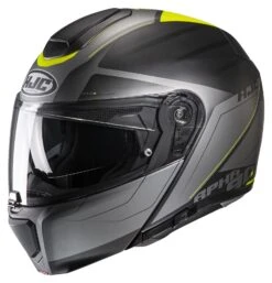 HJC RPHA 90S Cadan Helmet 7 HJC RPHA 90S Cadan Helmet -Motorcycle Equipment Store hjcrpha90 s cadan helmet black silver hi viz