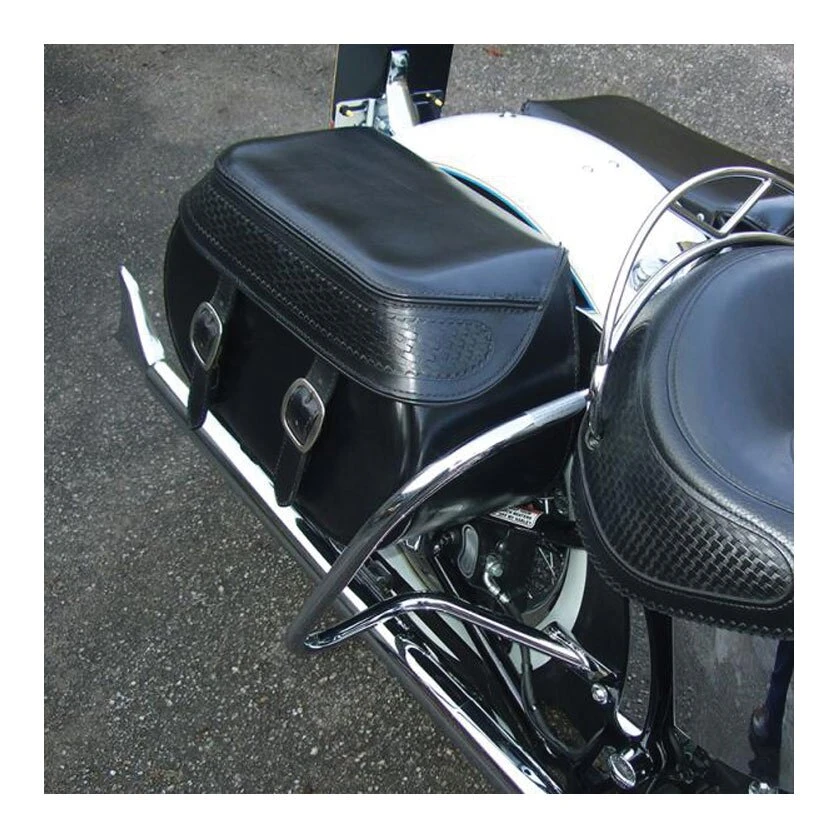 HogWorkz Rear Saddlebag Guards For Harley Softail 2000-2017 - Image 6