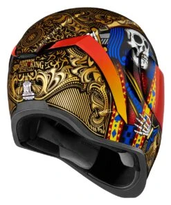 Icon Airform Suicide King Helmet -Motorcycle Equipment Store icon airform suicide king helmet gold 2