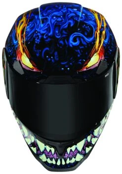 Icon Airframe Pro Soul Food Helmet -Motorcycle Equipment Store icon airframe pro soul food helmet blue 3