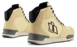 Icon Tarmac WP Boots -Motorcycle Equipment Store icon boot tarmac wp tan 1