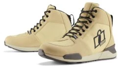 Icon Tarmac WP Boots -Motorcycle Equipment Store icon boot tarmac wp tan