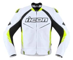 Icon Hypersport 2 Prime Jacket -Motorcycle Equipment Store icon hypersport2 prime jacket white hi viz yellow