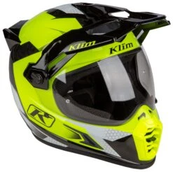 Klim Krios Pro Charger Helmet -Motorcycle Equipment Store klim krios pro charger helmet hi viz 2