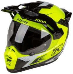Klim Krios Pro Charger Helmet -Motorcycle Equipment Store klim krios pro charger helmet hi viz