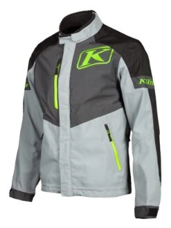 Klim Traverse Jacket -Motorcycle Equipment Store klim traverse jacket dark grey hi viz green 2