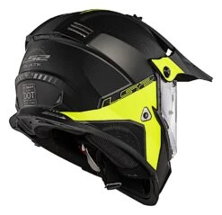LS2 Blaze Elevation Helmet -Motorcycle Equipment Store ls2 blaze elevation helmet matte black hi viz yellow 3