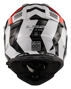 LS2 Blaze Xtreme Helmet 9 LS2 Blaze Xtreme Helmet -Motorcycle Equipment Store ls2 blaze xtreme helmet red black white 3
