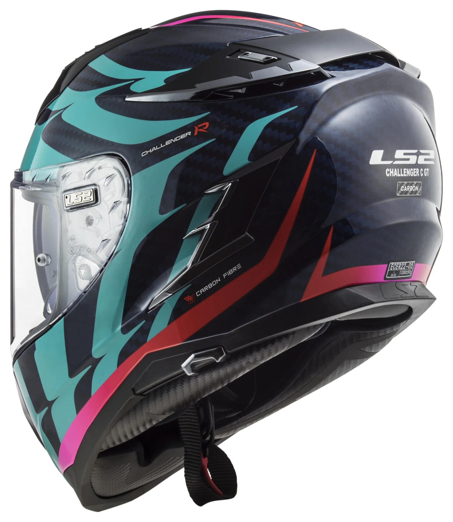 LS2 Challenger GT Carbon Flames Helmet 5 LS2 Challenger GT Carbon Flames Helmet - Image 5