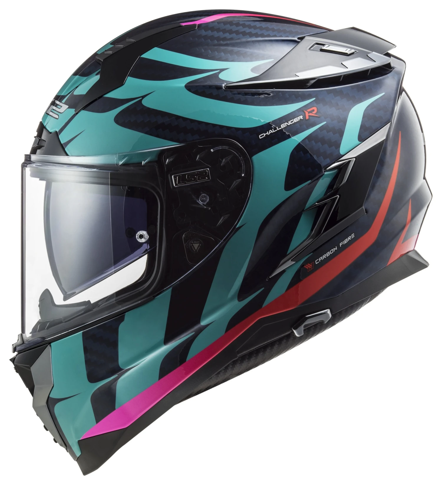 LS2 Challenger GT Carbon Flames Helmet 1 LS2 Challenger GT Carbon Flames Helmet