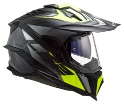LS2 Explorer Carbon Focus Helmet -Motorcycle Equipment Store ls2 explorer carbon focus helmet titanium yellow 3