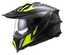 LS2 Explorer Carbon Focus Helmet Titanium/Yellow / 2XL [Open Box] -Motorcycle Equipment Store ls2 explorer carbon focus helmet titanium yellow2 xl open box titanium yellow 2