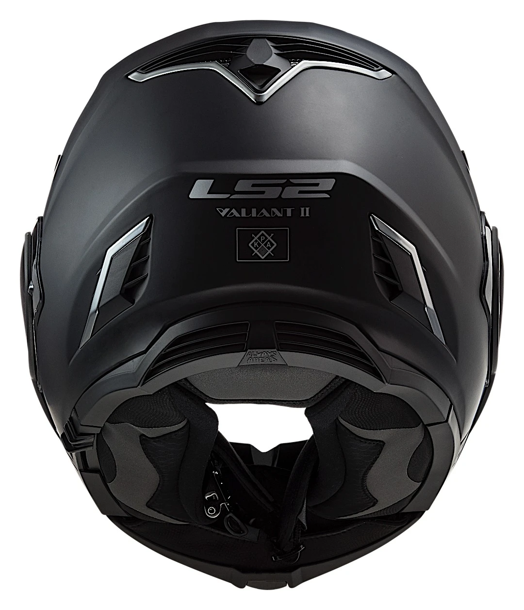 LS2 Valiant II Blackout Helmet 6 LS2 Valiant II Blackout Helmet - Image 6