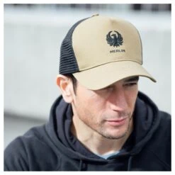 Merlin Burford Core Trucker Hat -Motorcycle Equipment Store merlin burford core trucker hat 2