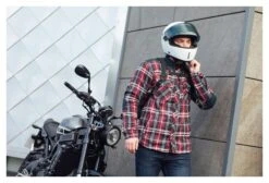 Merlin Hendrix Riding Shirt -Motorcycle Equipment Store merlin hendrix riding shirt red navy 2