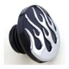 Milwaukee Twins Flame Vented Gas Cap For Harley 1996-2023