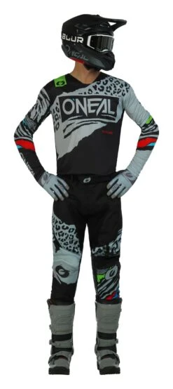 O'Neal Mayhem Wild Jersey -Motorcycle Equipment Store o neal mayhem wild jersey black grey 2