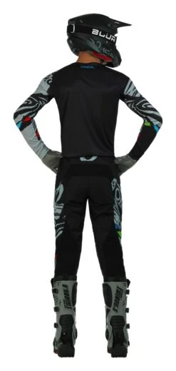 O'Neal Mayhem Wild Jersey -Motorcycle Equipment Store o neal mayhem wild jersey black grey 3