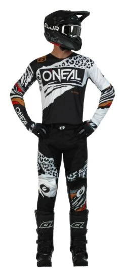 O'Neal Mayhem Wild Jersey -Motorcycle Equipment Store o neal mayhem wild jersey black white 2