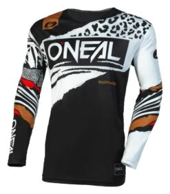 O'Neal Mayhem Wild Jersey -Motorcycle Equipment Store o neal mayhem wild jersey black white